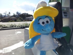 Smurfette trying out a spot on Daisy