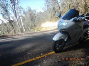 Looking back on Mitta Mitta Rd