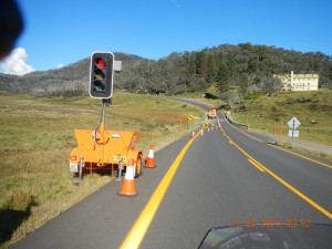 road works Charlotte Pass